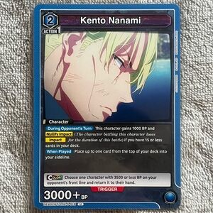 Kento Nanami Jujutsu Kaisen (JJK) Union Arena Trading Card